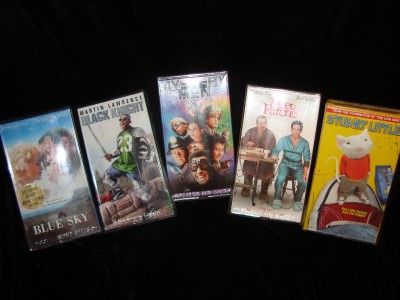 VHS Tapes Stuart Little Meet The Parents Mystery Men Black Knight