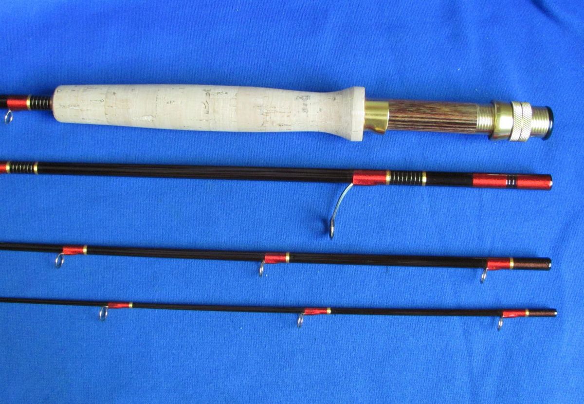 Chuck Roberts 9’ 5/6 Custom Fiberglass Fly Rod, 4 pc., Prototype #1