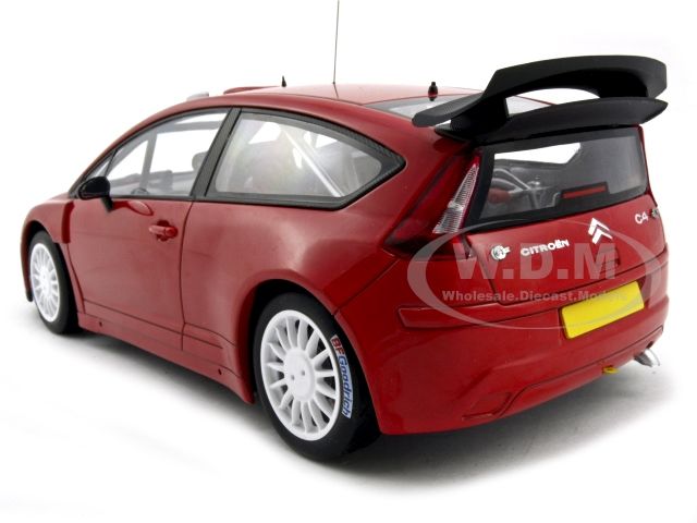  new 1 18 scale diecast car model of citroen c4 wrc plain body die cast