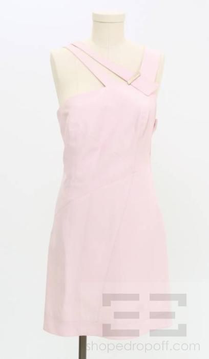 Claude Montana Dusted Pink Cut Out Strap Dress Size 42