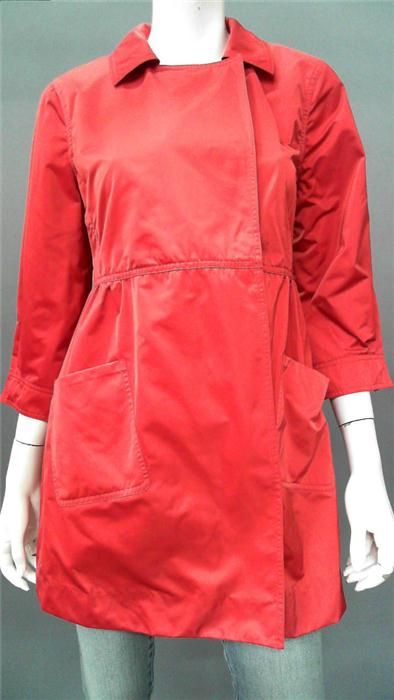 Cino Ladies Womens M Waterproof Long Trenchcoat Tomato Lightweight Red