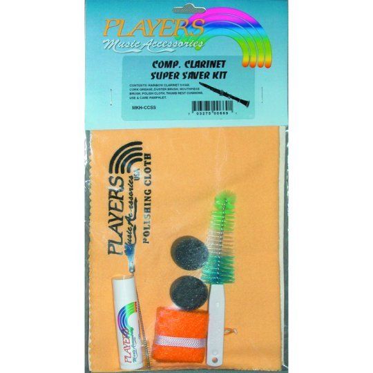 Clarinet Care Kit   Swab, Cloth, Brushes, Grease n More