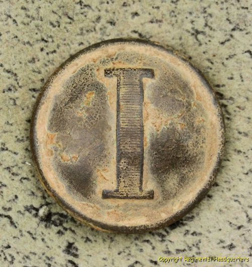 CIVIL WAR BUTTON CONFEDERATE LINED INFANTRY COAT SPOTSYLVANIA CO VA