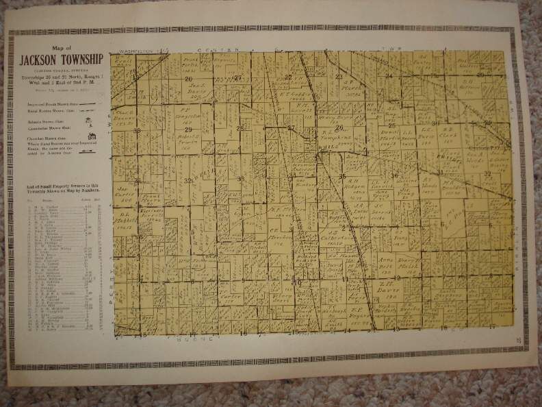 JACKSON TOWNSHIP CYCLONE CLINTON COUNTY INDIANA MAP NR