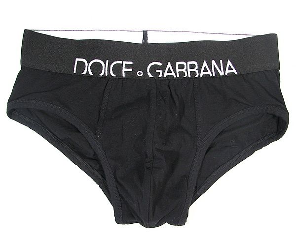 Dolce Gabbana Light Touch Mens Brando Brief Stretch Cotton D G Black