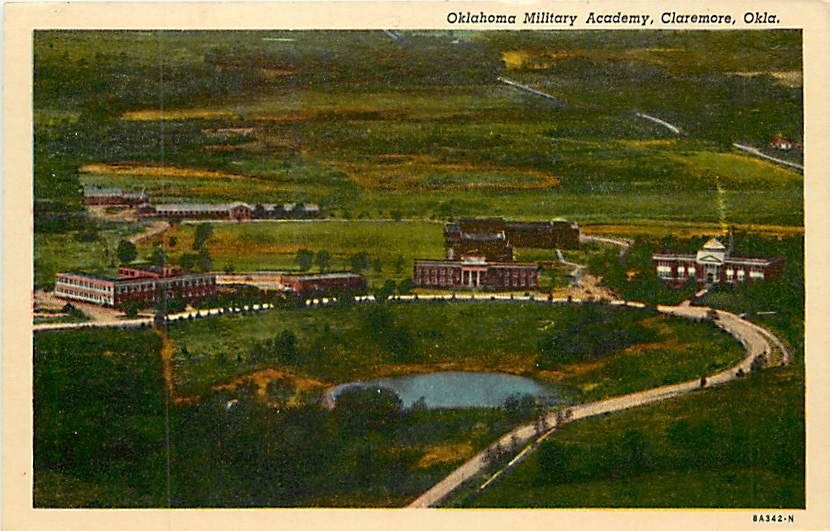 OK Claremore Oklahoma Military Academy Air View T17987