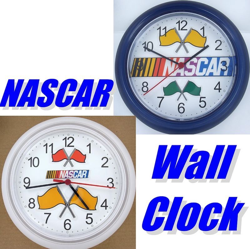  NASCAR Wall Clock Stock Car Race Racing Cars
