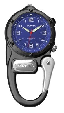 Dakota 38024 Mini Clip Watch w LED Military Dial Black
