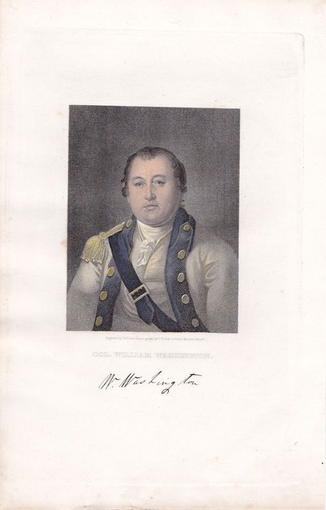 Col William Washington Revolutionary War Hand Colored