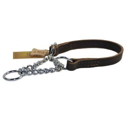  Dog Leather Choke Martingale Collar Dean Tyler