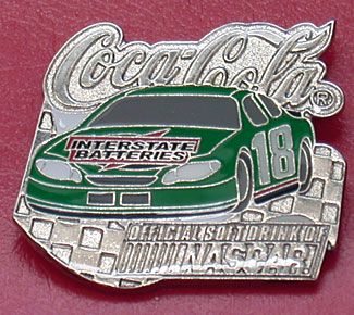 COLLECTIBLE PIN FOR NASCAR, COCA COLA AND BOBBY LABONTE AND NASCAR