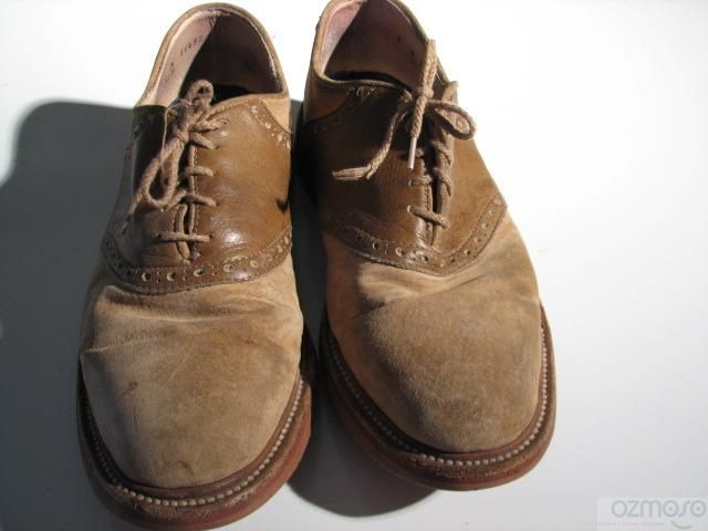 Vtg Colours Alexander Julian Saddle Oxford Mens Buck Shoe 8