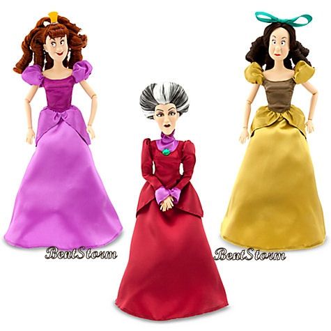  Deluxe Cinderella Doll Set Prince Stepmother Stepsisters