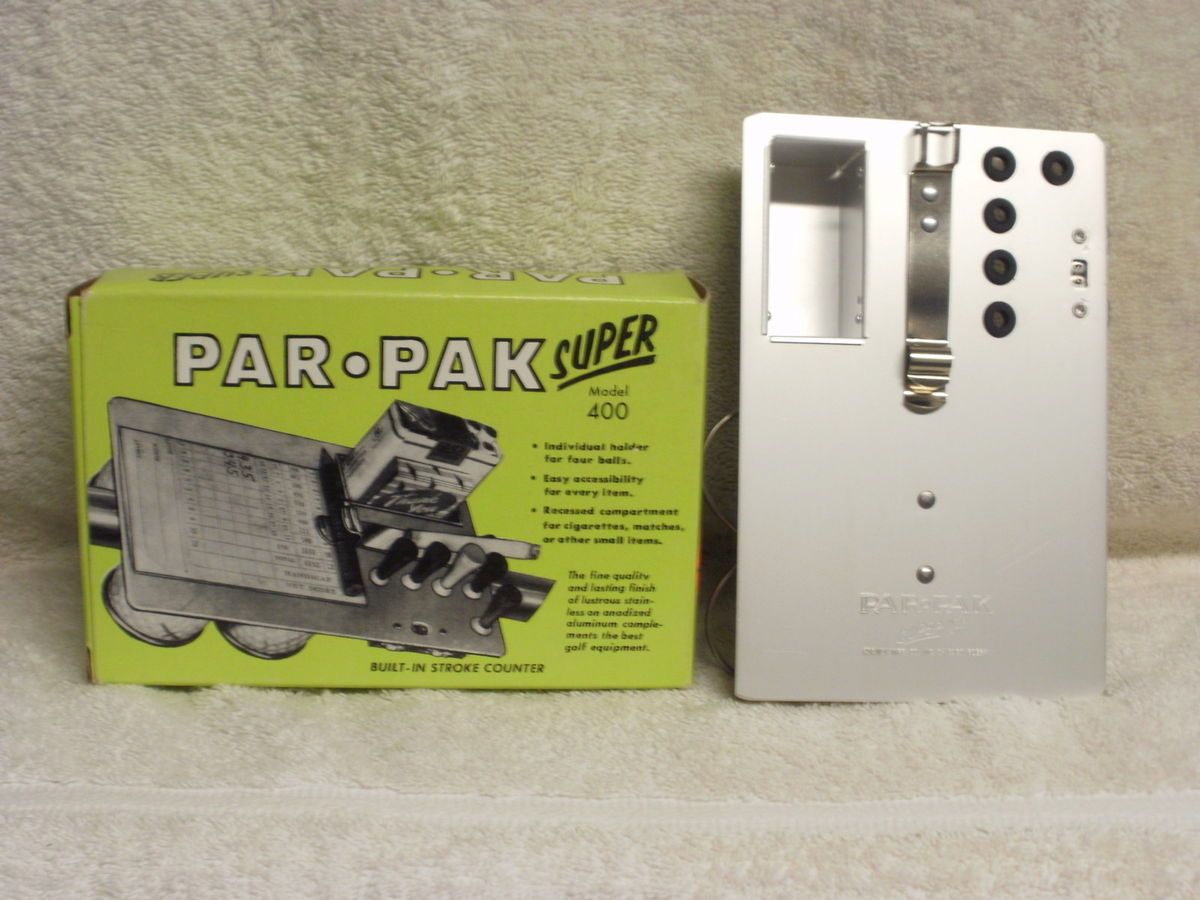 SUPER PAR PAK Model 400 New Old Stock Vintage GOLF Accessories