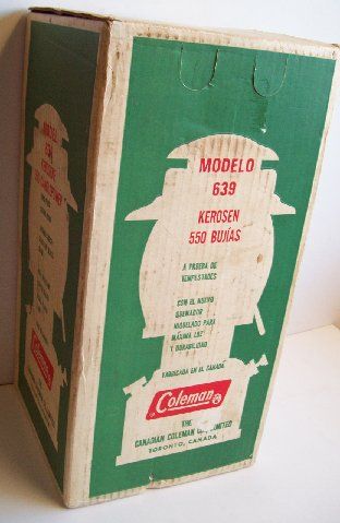 Coleman Kerosene Lantern Model 639 NIB Never Been Fired