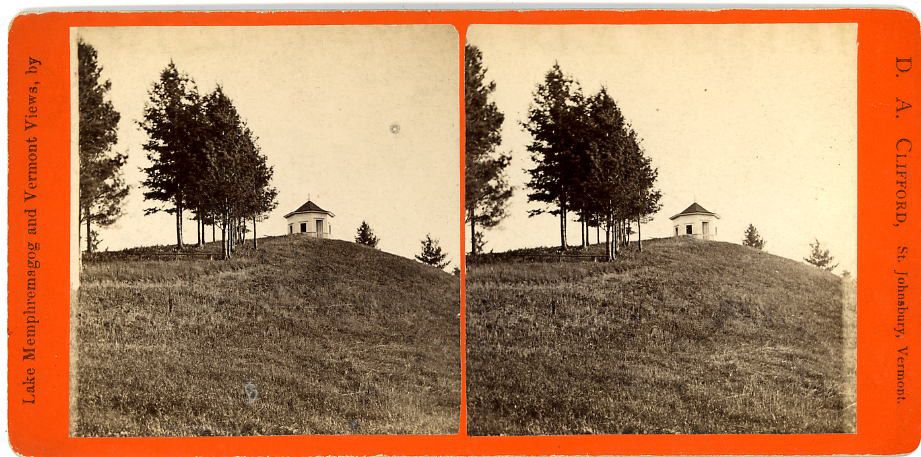 Clifford St Johnsbury VT Stereoview Observatory Prospect Hill