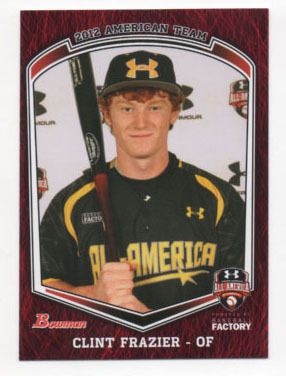 2012 Bowman Under Armour Clint Frazier Baseball Factory Rookie RC Qty