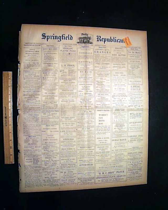 Collinwood School Fire Cleveland Oh 1908 Old Newspaper