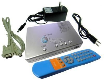 External LCD VGA PC TV Tuner Box NTSC PAL I B G AV In