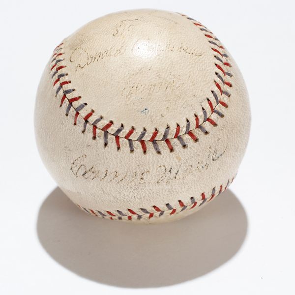 connie mack autographed baseball