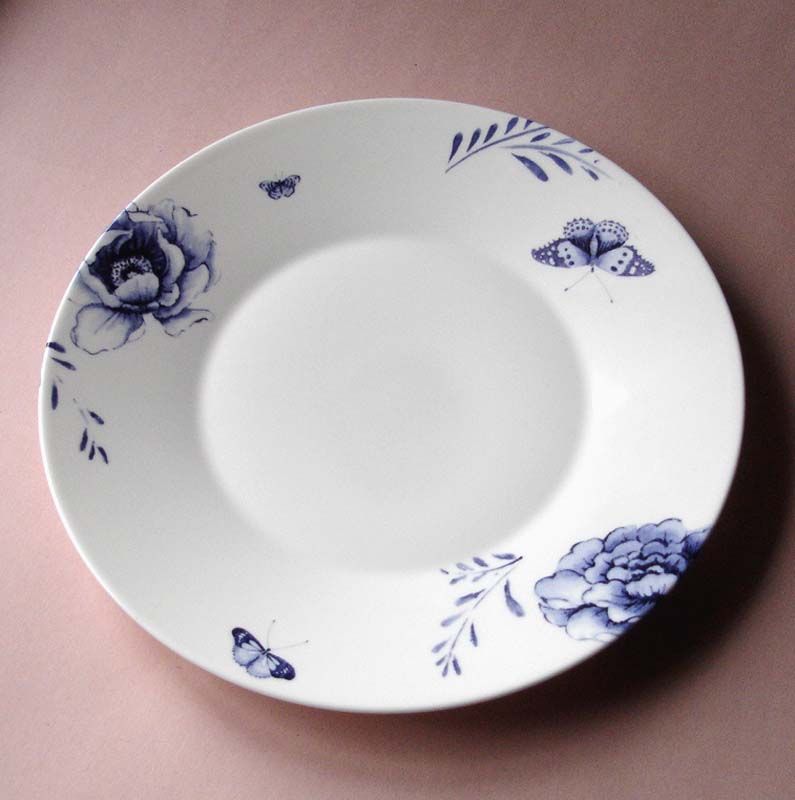 Wedgwood Jasper Conran Blue Butterfly 9 Plate New