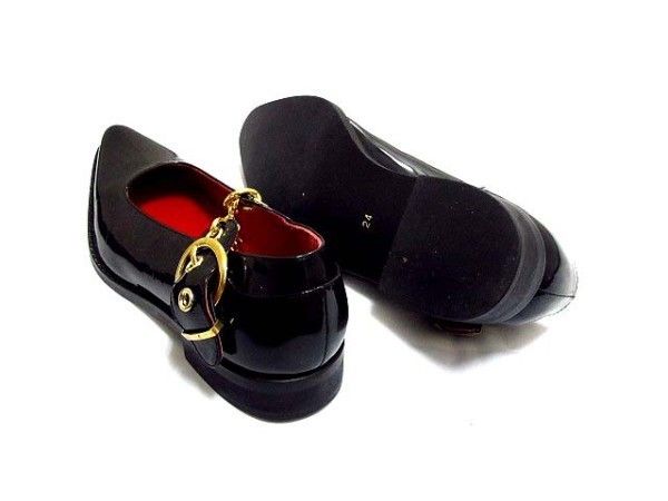 Comme Des Garcons Runway Black Leather Shoes 24 $825 00 New