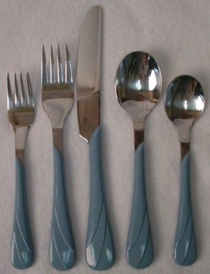 Homer Laughlin China Fiesta Contemporary Periwinkle Blue 5 PC Flatware