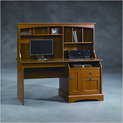  Autumn Maple Computer Desk with Hutch