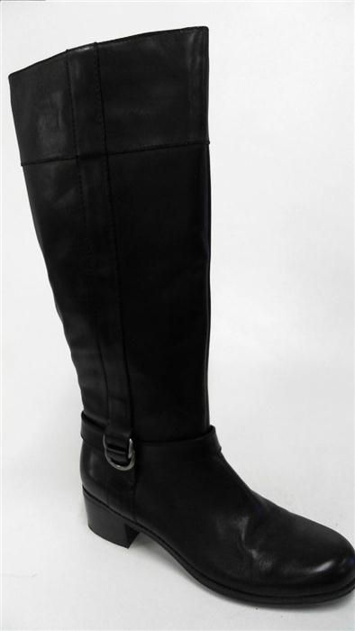 Bandolino Codi Womens Mid Calf Boots Sz 10 M Black Leather 2 Heel