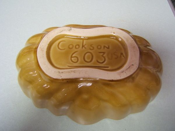 Cookson USA 603 Vintage Pottery Bowl Planter Dish Brown