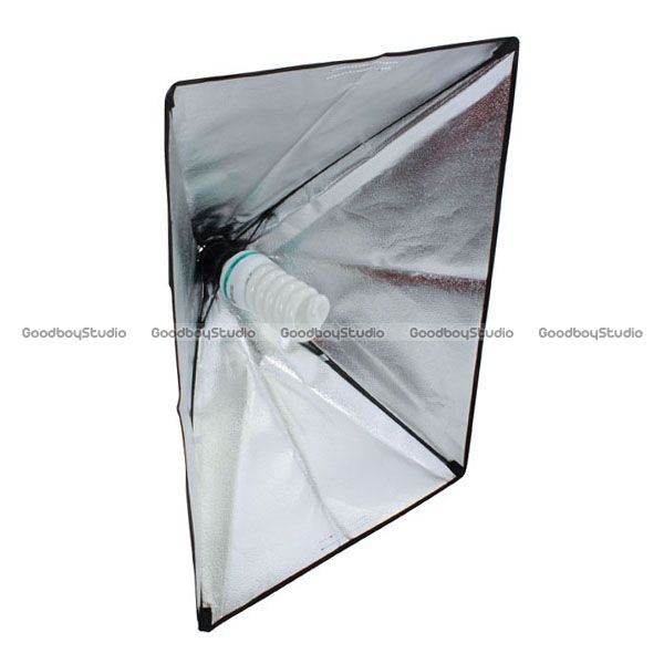  Bulb 50x70cm Folding Easy Softbox Continuous Lighting Kit 220V