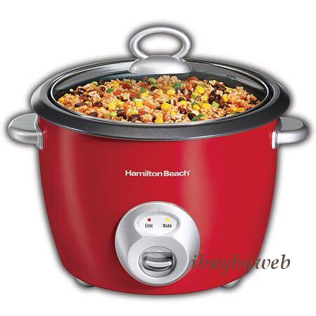 Hamilton Beach 37538H Ensemble 20 Cup Rice Cooker Red