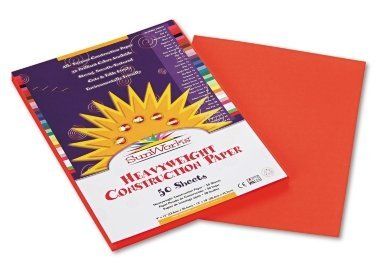 50 PK Orange Pacon All Purpose Construction Paper