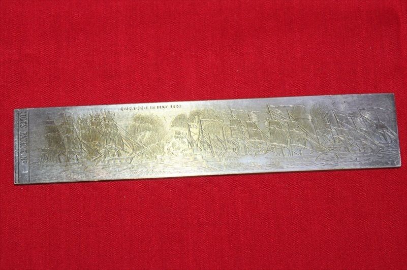 COLT Firearms 1851 Navy 1860 Army Cylinder Scene Engravers Plate