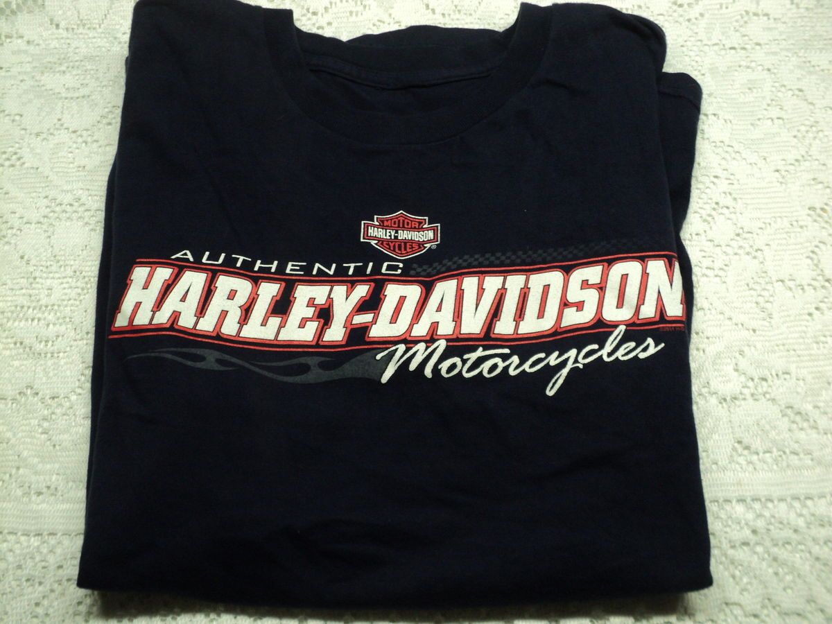  Harley Davidson T Shirt Dark Blue Michaels Harley Cotati Calif
