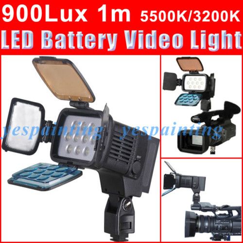 New Comer LBPS900 LED Battery Video Light 5500 3200K