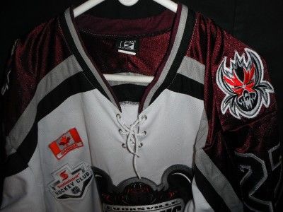 Game Used Worn Sewn Cooksville Phantoms Hockey Jersey Sweater Canada