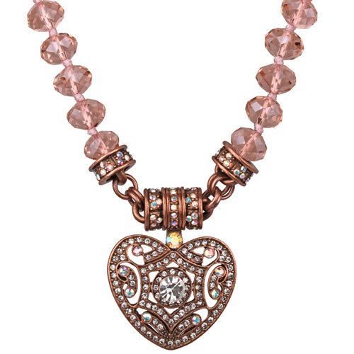   FOLLY HEAVENLY HEART MAGNETIC INTERCHANGEABLE NECKLACE COPPERTONE