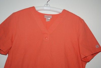  Scrub TOP Size L Peaches Uniforms Katherine Heigl Collection 5024 Cori