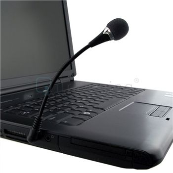 Pcs Flexible Black Mini Microphone Mic For PC Laptop Notebook