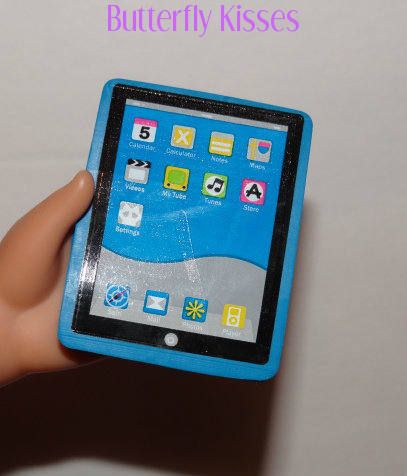 Blue I Touch Pad Tablet Computer Eraser Doll Clothes Accessory Fit