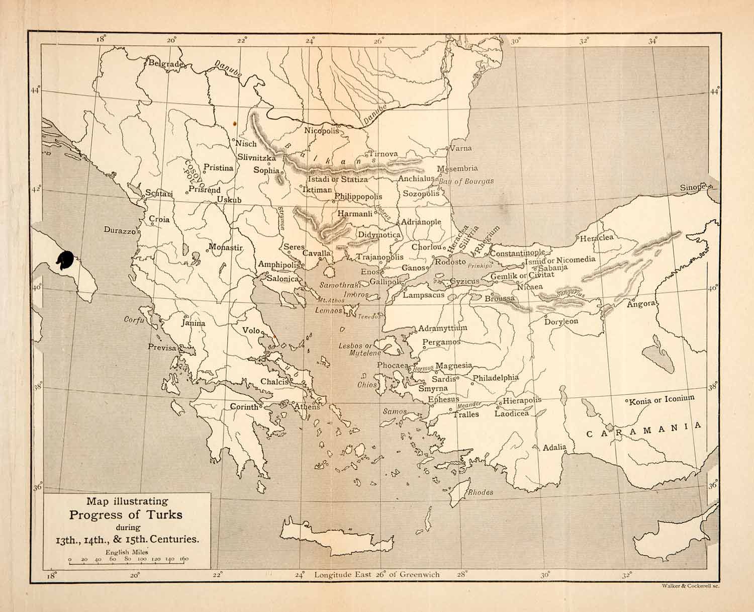  Progress Turkish Empire Caramania Corinth Athens Constantinople