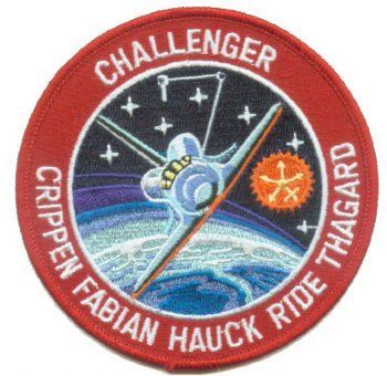 Crippen Fabian Hauck Ride Thagard Challenger Embor