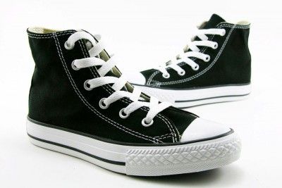 Converse Chuck Taylor Hi 3J231 Black Canvas Shoes Youth