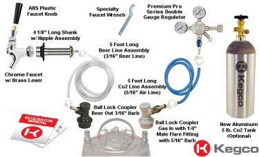 Kegco Home Brew Kegerator Conversion Kit Beer SHCK 5T