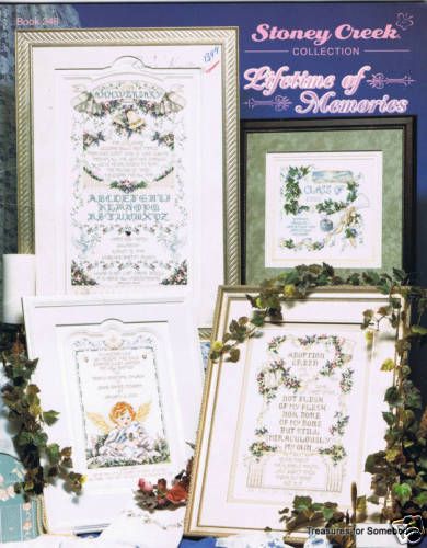 Cross Stitch Chart Sampler Adoption Creed Confirmation