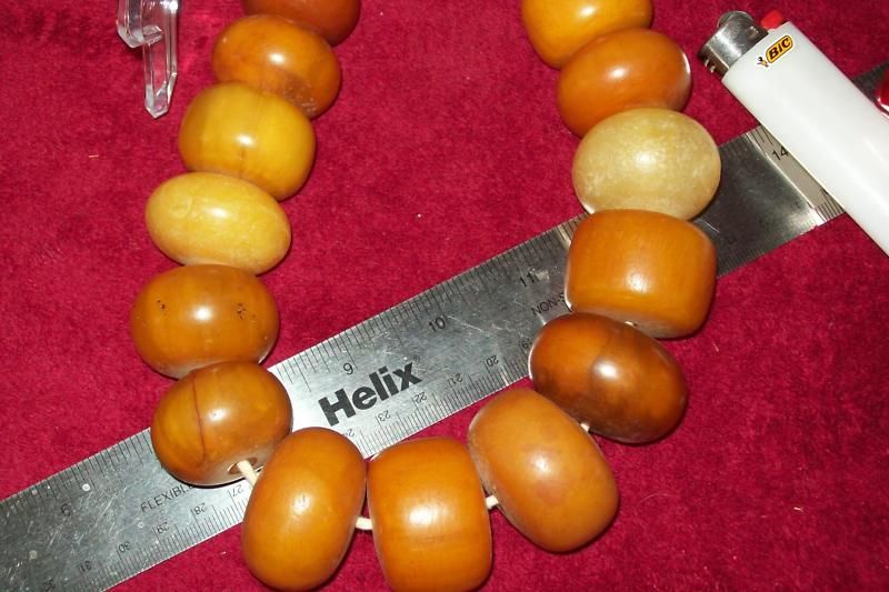 Mali West African Copal Amber Trade Bead Necklace 3