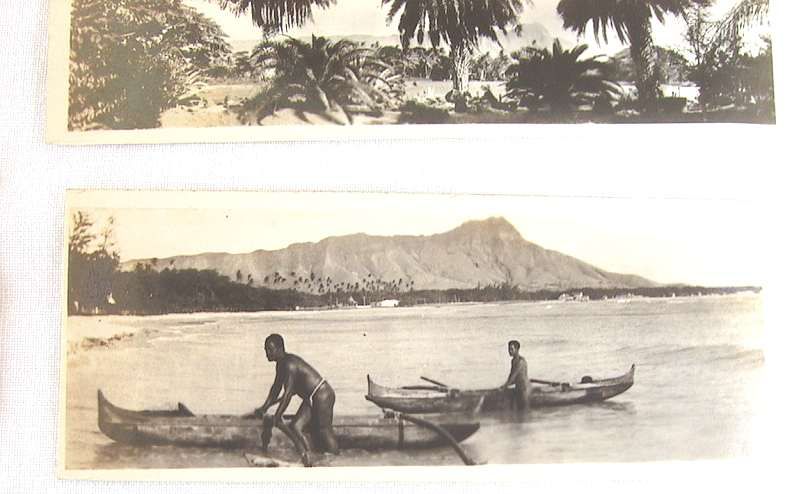  ANTIQUE HAWAIIAN PHOTOS    Hawaii photograph old Diamond Head crater