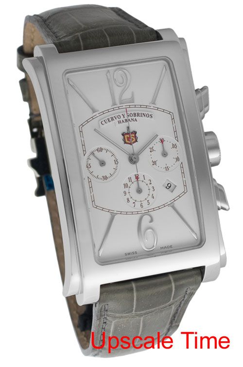 Cuervo Y Sobrinos Prominente Chronograph Mens Luxury Watch 1014 1B