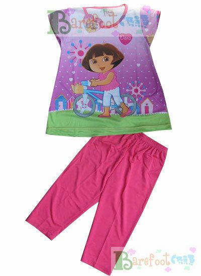 430 NEW CUDDY Girls Dora And Friends OUTFIT PANTS TOP PANT SETS M age